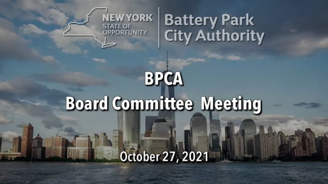 BPCA Board Meeting – October 27, 2021