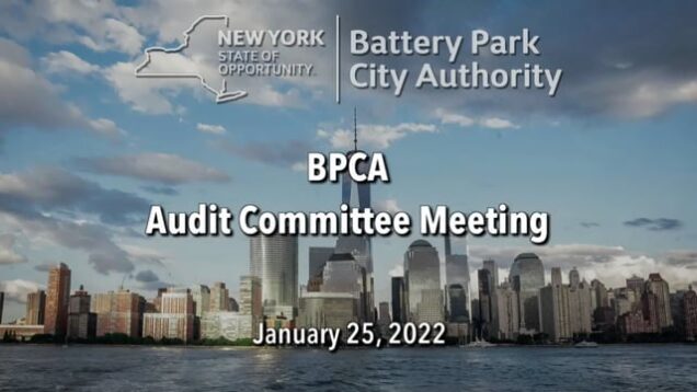 BPCA Audit Committee – January 25, 2022