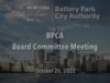BPCA Board Meeting – October 26, 2022