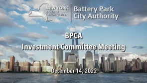 BPCA Investment Committee Meeting – 121422