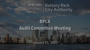 BPCA Audit Committee – January 25, 2023
