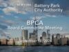 BPCA Board Committee Meeting – Sept 10 2024