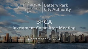 BPCA Investment Committee Meeting