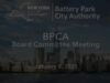 BPCA Board Meeting – January 8 2025