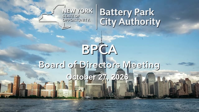 BPCA Board of Directors Meeting – October 27, 2026